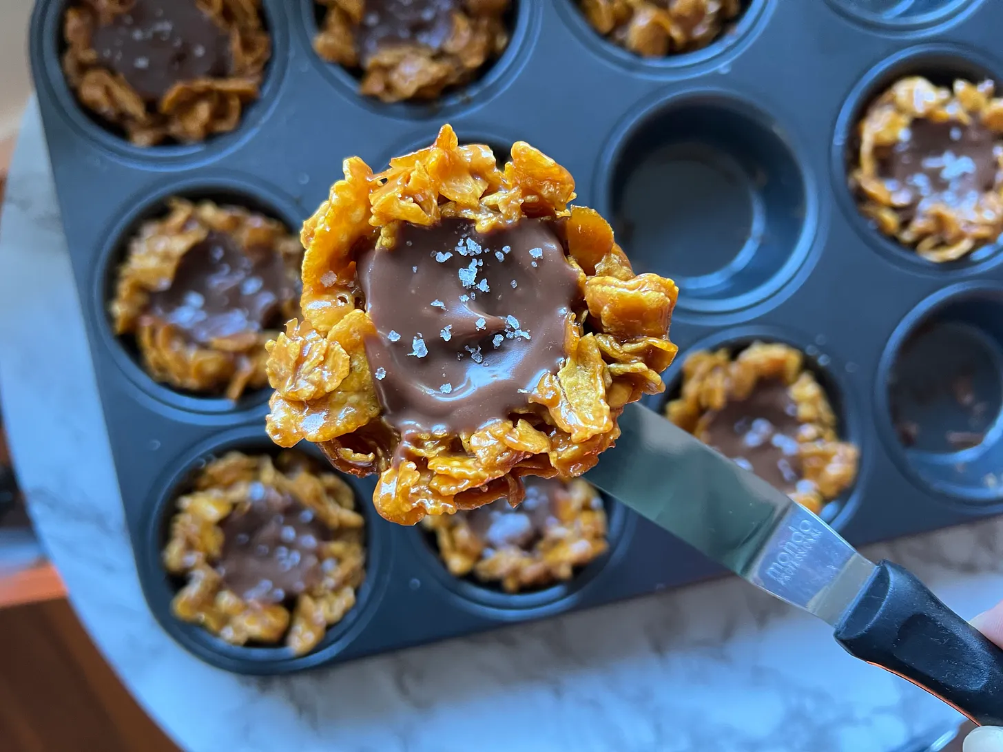 Salted Caramel Cornflake Cups (Easy No-Bake Treat!)