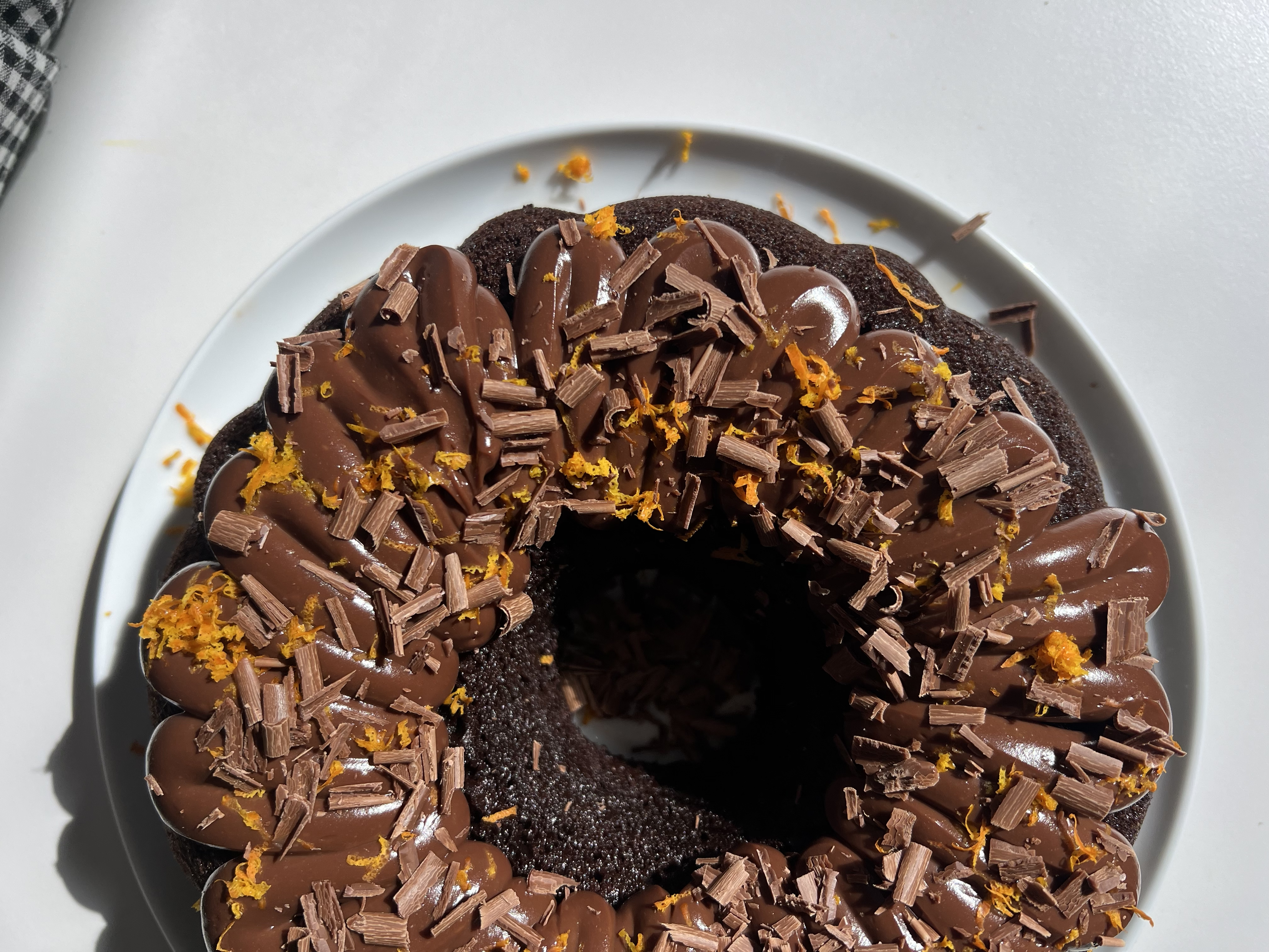 Chocolate Orange Bundt Cake (with Orange Chocolate Ganache)