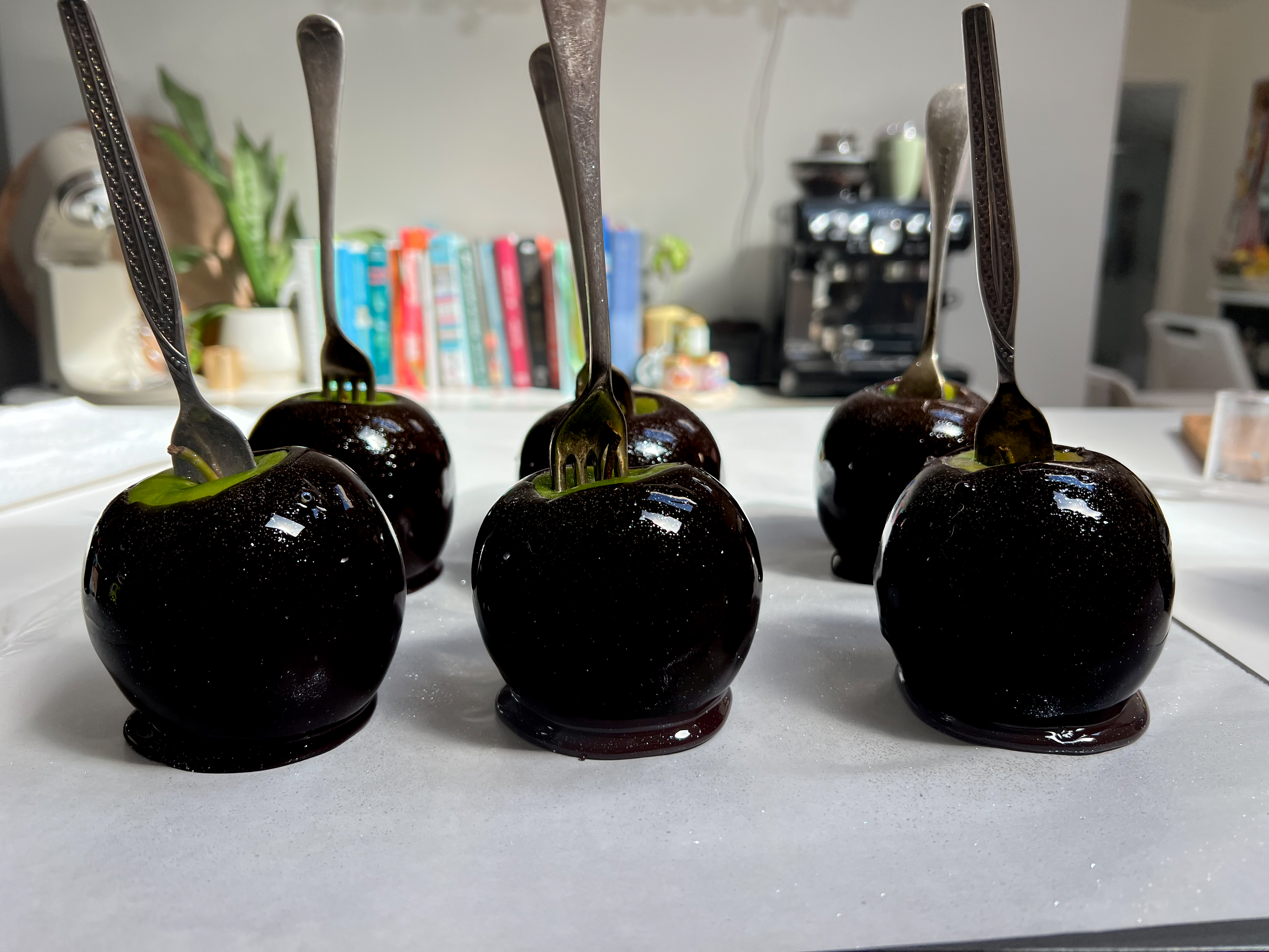 Poison Toffee Apples for halloween