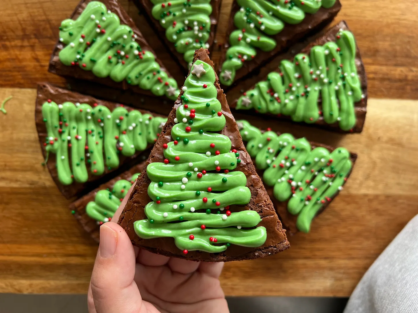 Christmas Tree Brownies