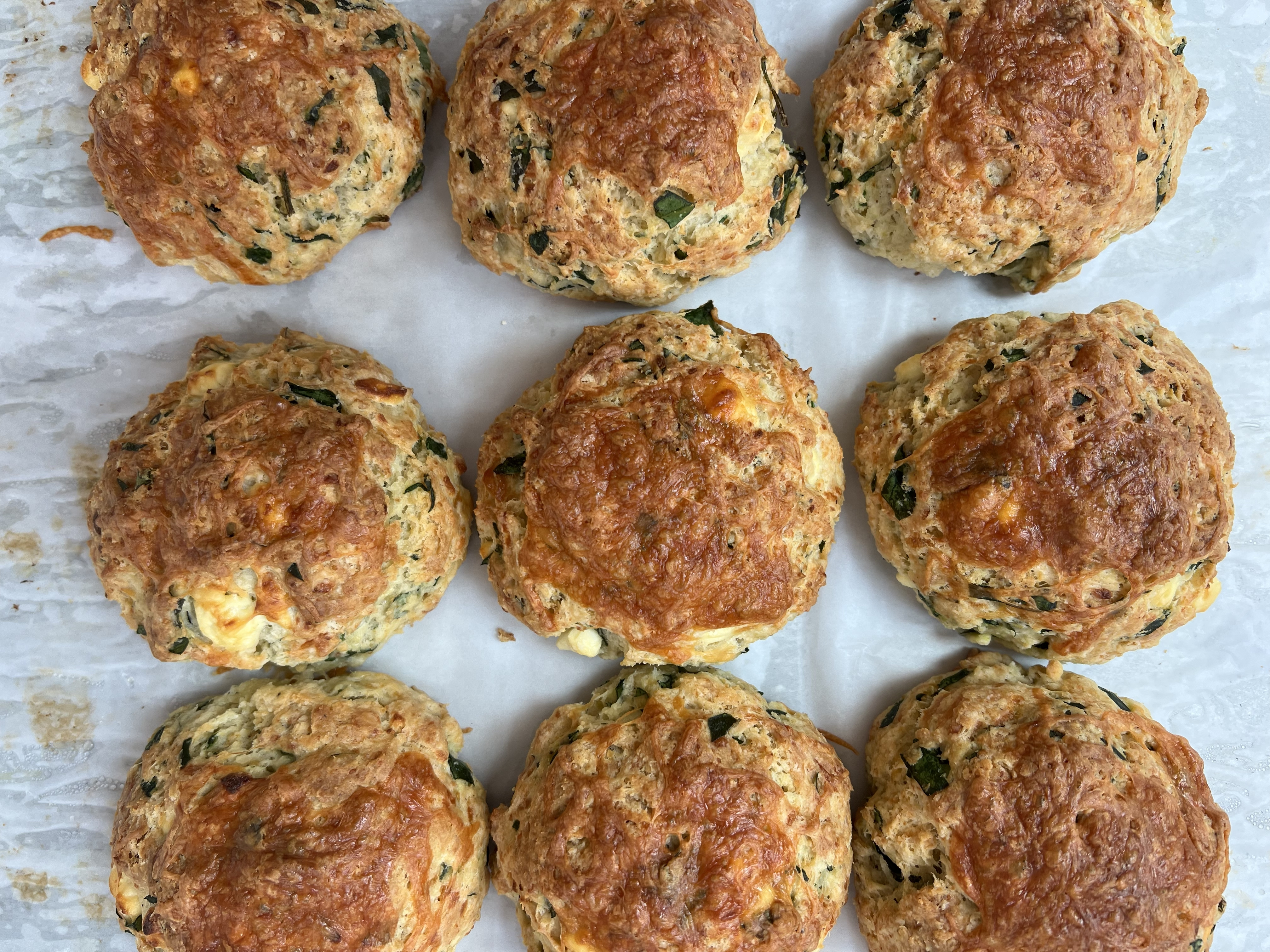 Spinach and Feta Scones